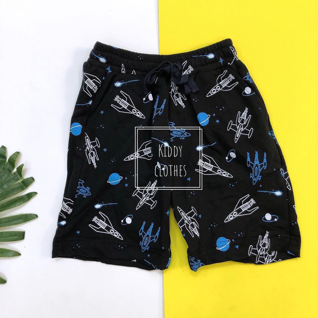 Quần short da cá bé trai xuất dư xịn/Quần thun cotton da cá bé trai