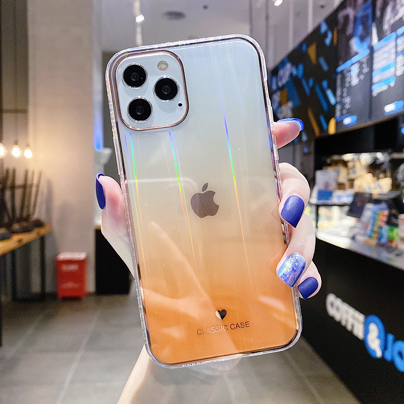 ốp điện thoại Màu Gradient Cho Iphone 12 Pro 11 12 Pro Max Xr Xs Max X 7 8 Plus