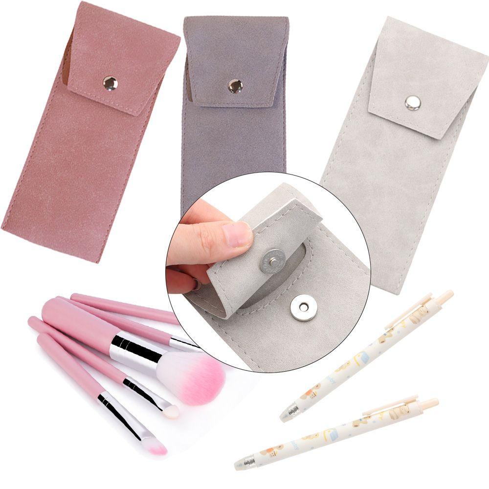 PISTA Túi Da Đựng Bút / Cọ Trang Điểm Tiện Dụng