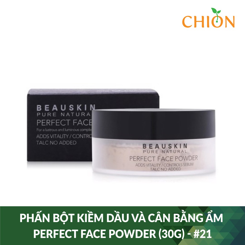 Phấn Bột Kiềm Dầu Và Cân bằng ẩm Beauskin Perfect Face Powder (30g) - #21 - Hàn Quốc Chính Hãng