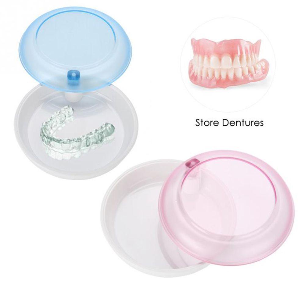 CABEZA Hộp Đựng Răng Giả Có Thể Xoay Tiện Dụng Chất Lượng Cao