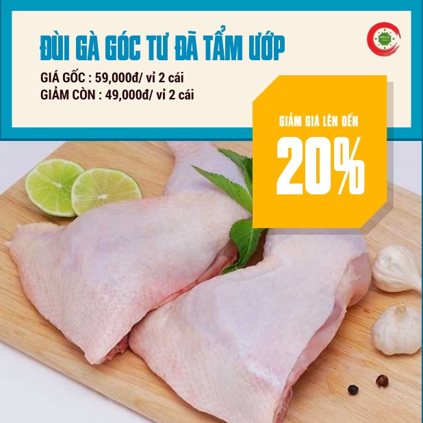 Đùi Gà Góc Tư Đã Tẩm Ướp Gia Vị | BigBuy360 - bigbuy360.vn