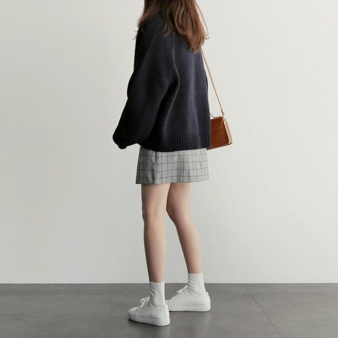 Áo Khoác Cardigan Dệt Kim Dáng Rộng Phong Cách Hàn Quốc Thời Trang Cho Nữ