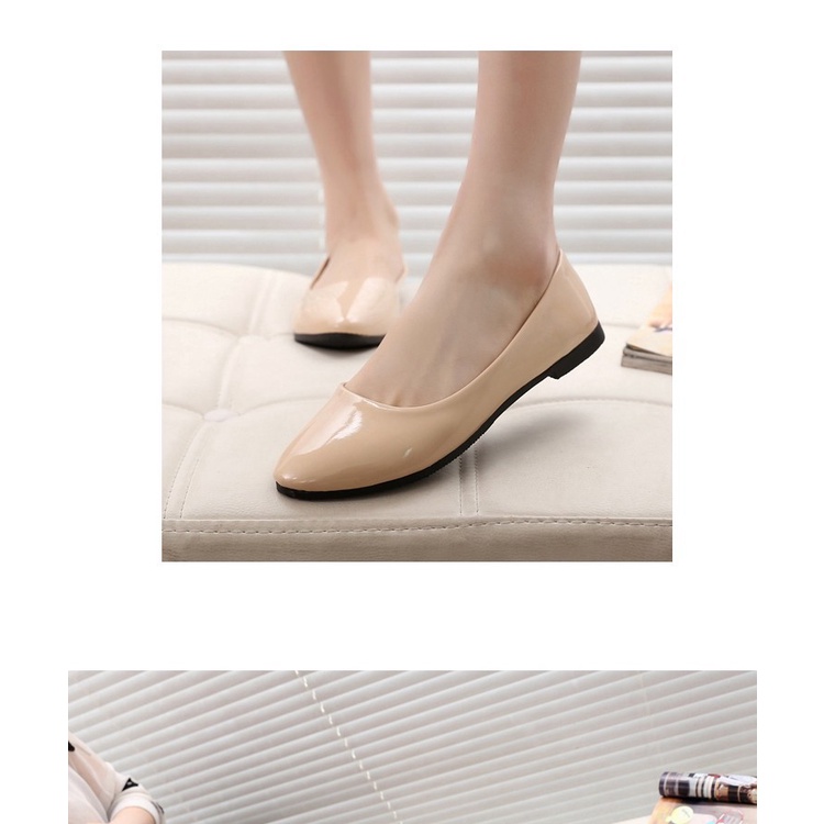 Giày Búp Bê Thời Trang Xinh Xắn Cho Nữ┅❈✺Giày Da Bóng Đế Bằng Siêu Nhẹ Thời Trang Mùa Xuân 2023 Cho Nữ