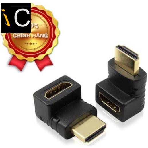 Đầu nối HDMI 1 đầu đực 1 đầu cái bẻ 90 độ