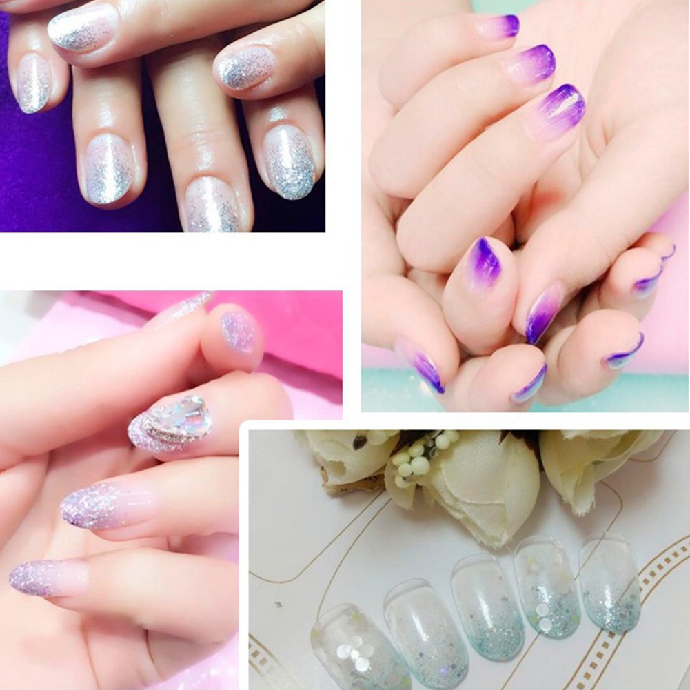 [Hàng mới về] Gói 100g bột vẽ móng tay 12 màu chọn lựa làm Nail cao cấp DIY