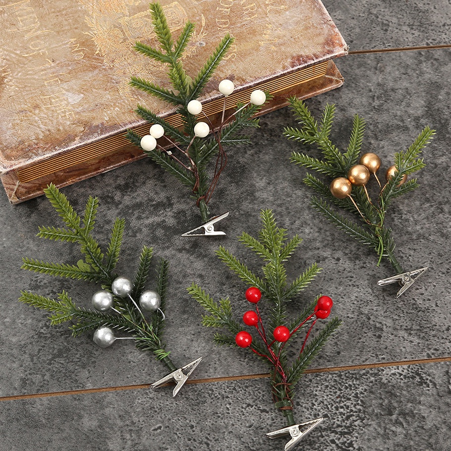 1 Nhánh Cây Thông Giáng Sinh Nhân Tạo Nhiều Phong Cách Trang Trí Nhà Cửa