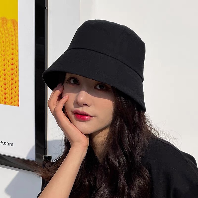 Mũ bucket nam nữ vành cụp trơn phong cách ulzzang unisex