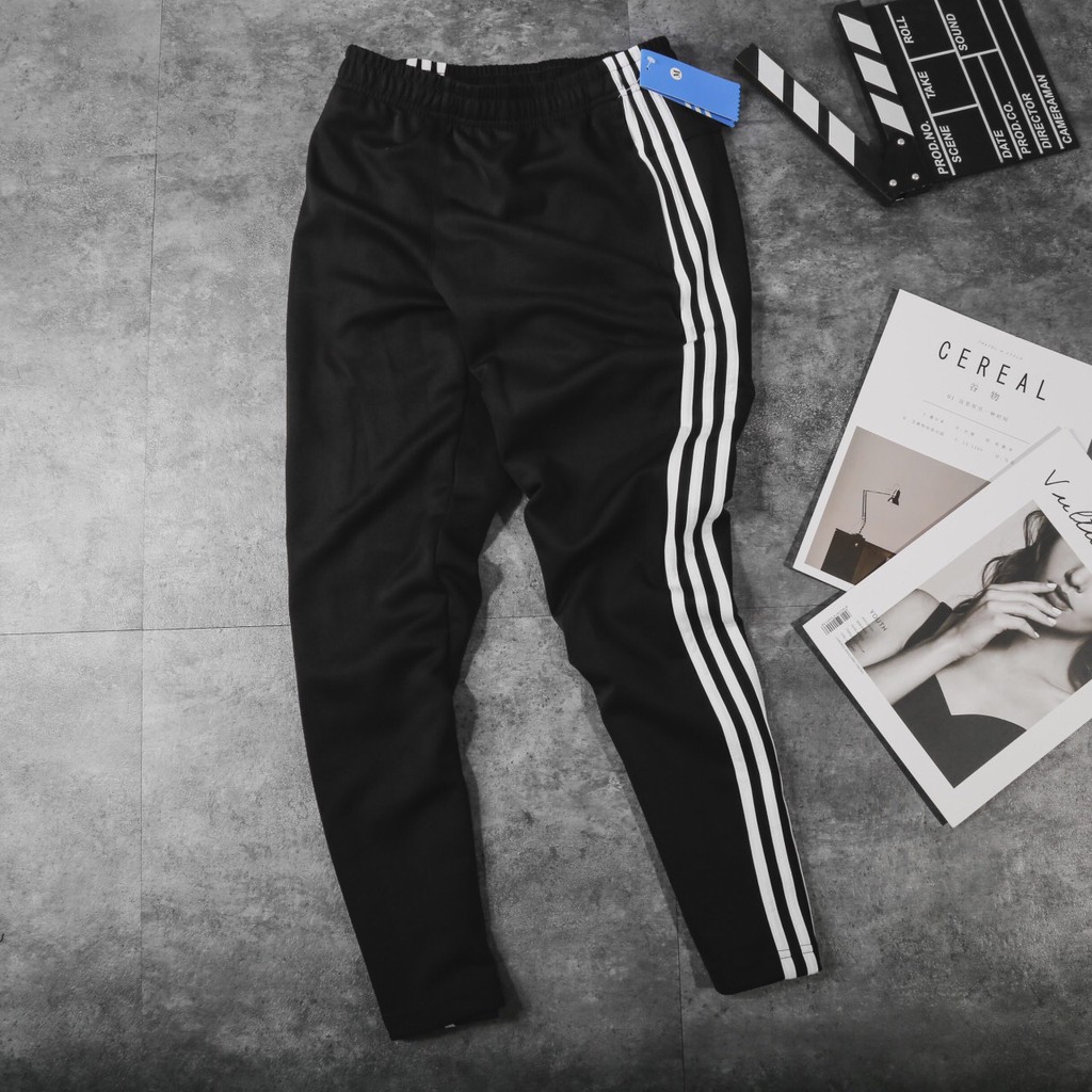 Quần 3 sọc thể thao dáng suông phong cách thể thao
