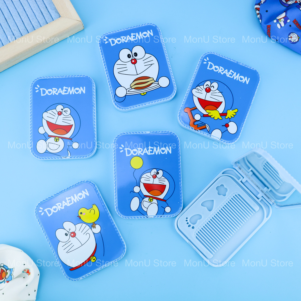 Gương kèm lược hoạt hình DORAEMON DOREMON dễ thương cute MON0139