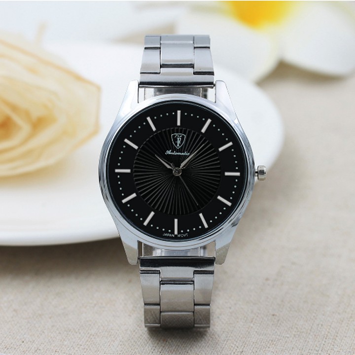 Đồng Hồ Nam Hiệu AUTOMATIC - JAPAN MOVT, Chống Nước Tốt TS02, Tặng Kèm Hộp Và Pin Dự Phòng