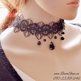 dây chuyền choker tattoo hoa sang chảnh - XDC37609