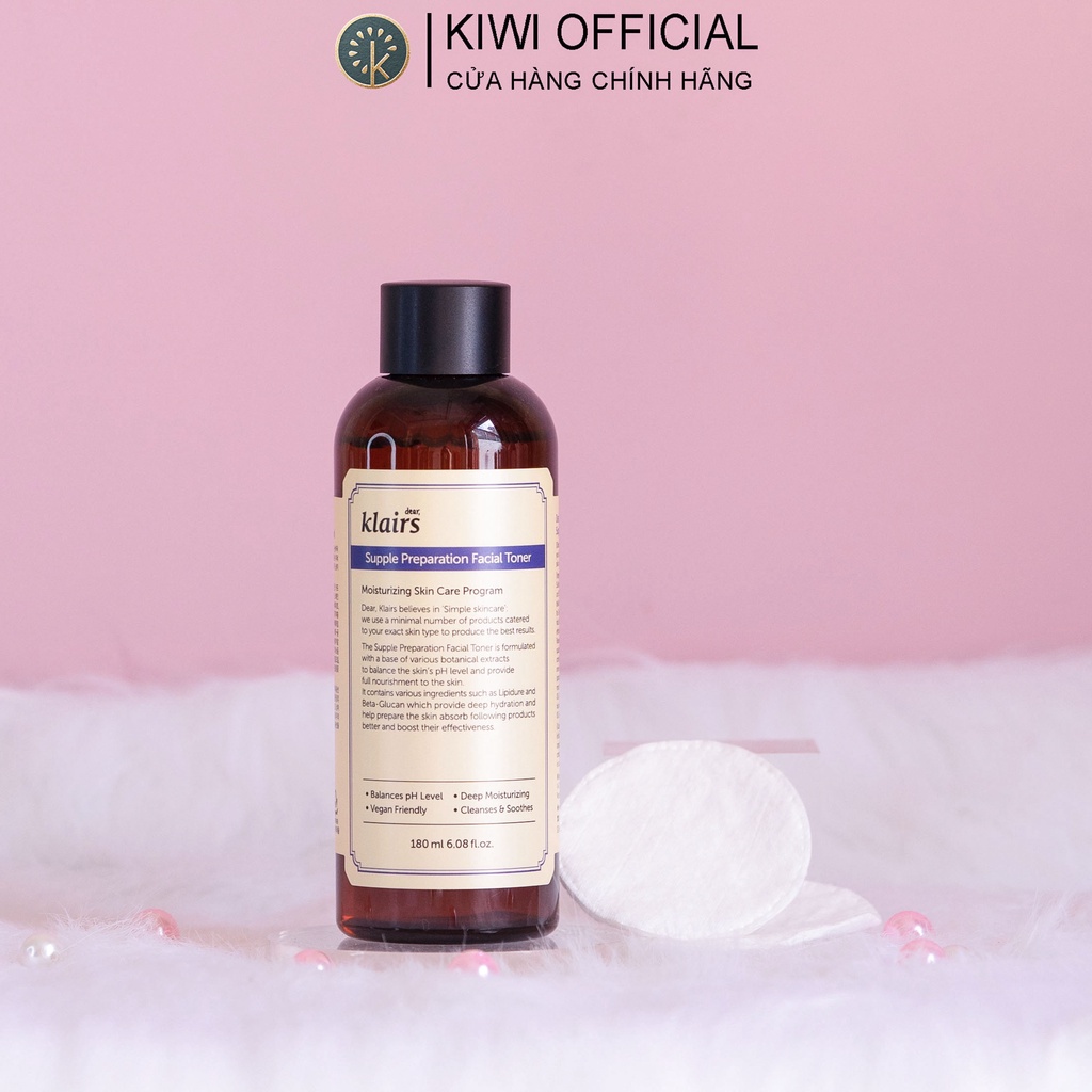 (CHÍNH HÃNG) Toner Klairs Không Mùi Moon21, Nước hoa hồng Klairs Supple Preparation Toner 180ml cho da nhạy cảm | BigBuy360 - bigbuy360.vn