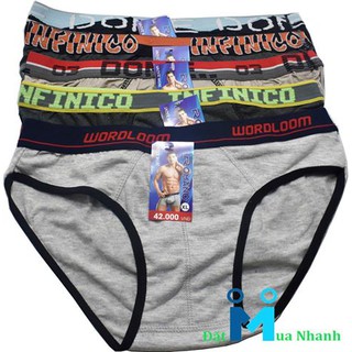 Combo 05 quần lót Nam-chất liệu cotton mềm mịn