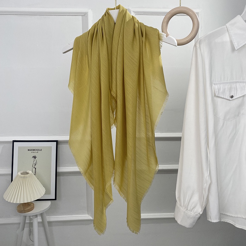 Khăn Choàng Vải Lụa Màu Trơn Hình Vuông 100x100cm Thời Trang Cho Nữ