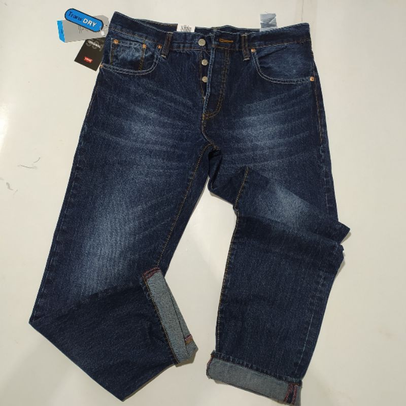 Áo Thun Tay Ngắn In Chữ Levis 501 Phong Cách Nhật Bản