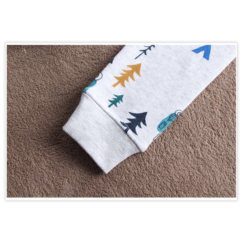 Áo thun dài tay bé trai HM 1-10 tuổi   Áo phông cotton 2 lớp nỉ bông 0122