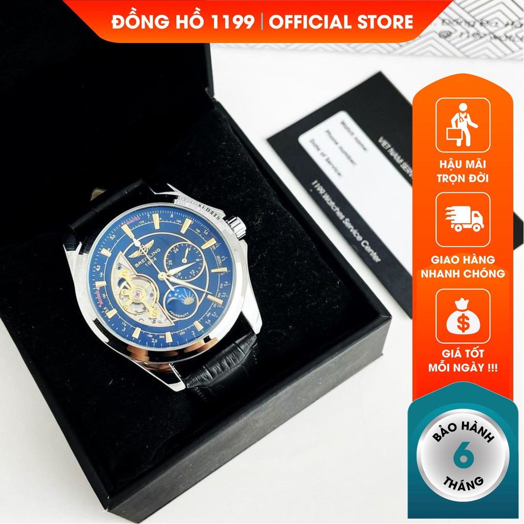 Đồng hồ cơ - Đồng Hồ Nam Dây Da Chống Nước Chống Xước Máy Chuẩn Chất Liệu Cao Cấp UB2010.LO - 1199 Watches
