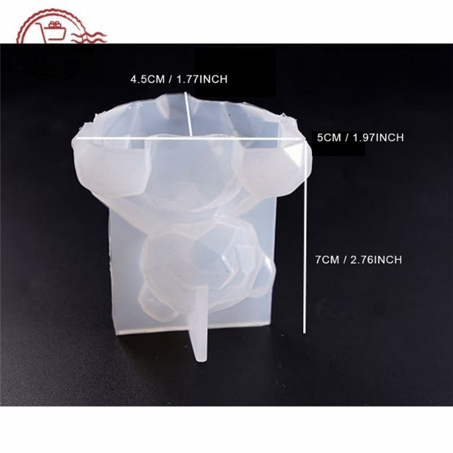 Khuôn silicone đúc resin chú gấu