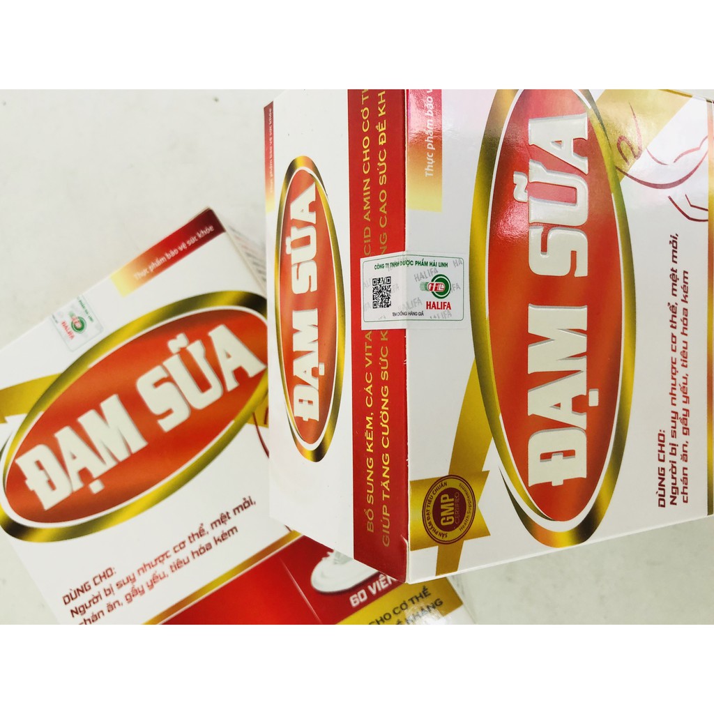 Viên uống Đạm sữa - Giúp tăng cường sức khỏe, nâng cao sức đề kháng - Hộp 60 viên - Top1pharmacy