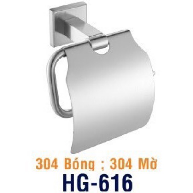 hộp đựng giấy inox lắp giấy vệ sinh bóng và mờ bảo hành 5 năm