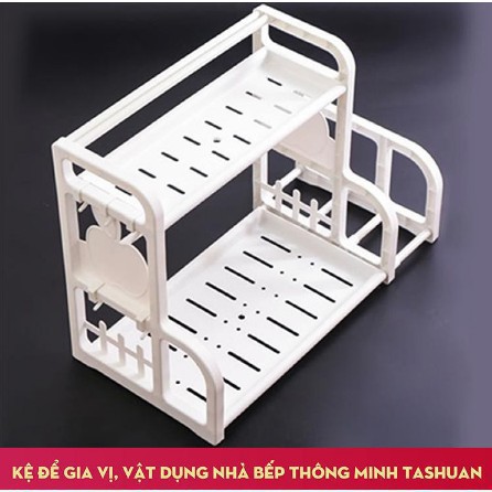 Kệ nhà bếp 2 tầng tiện ích Tashuan TS3623 - Kệ gia vị tiện dụng