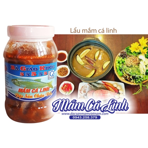 Mắm cá linh - Thương hiệu Bà Giáo Khỏe 55555