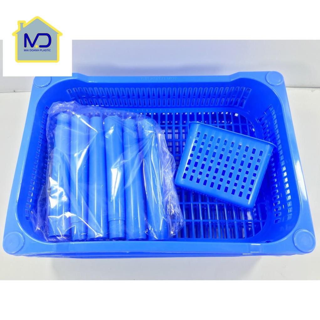 (hot) Trạn (Kệ) Bát 3 Tầng Nhựa Việt Nhật - Kèm Ống Đũa - Chất lượng tốt, giá siêu rẻ