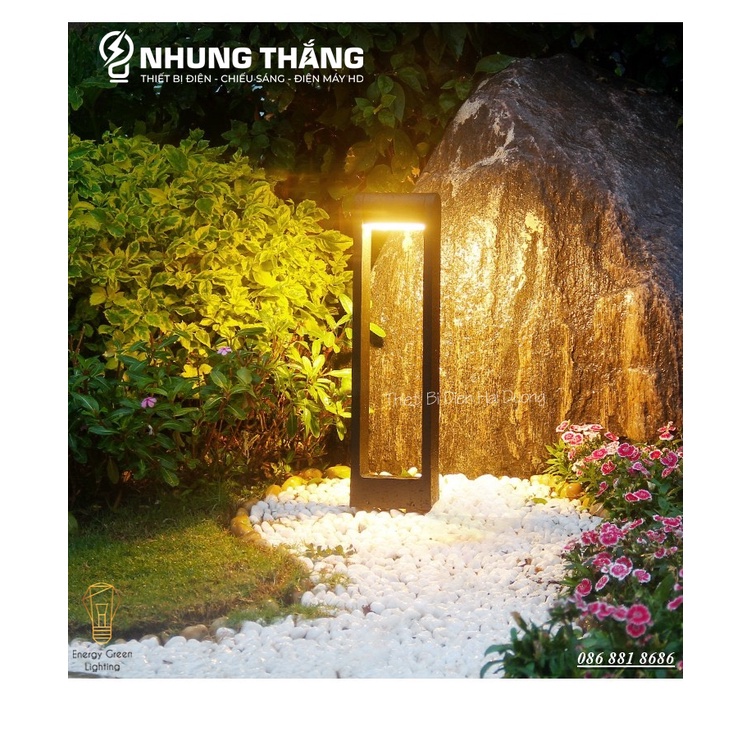 Đèn Trang Trí Sân Vườn DSV-818 Chống Nước - Chiều Cao 80cm - Ánh Sáng Vàng - Sử Dụng Điện