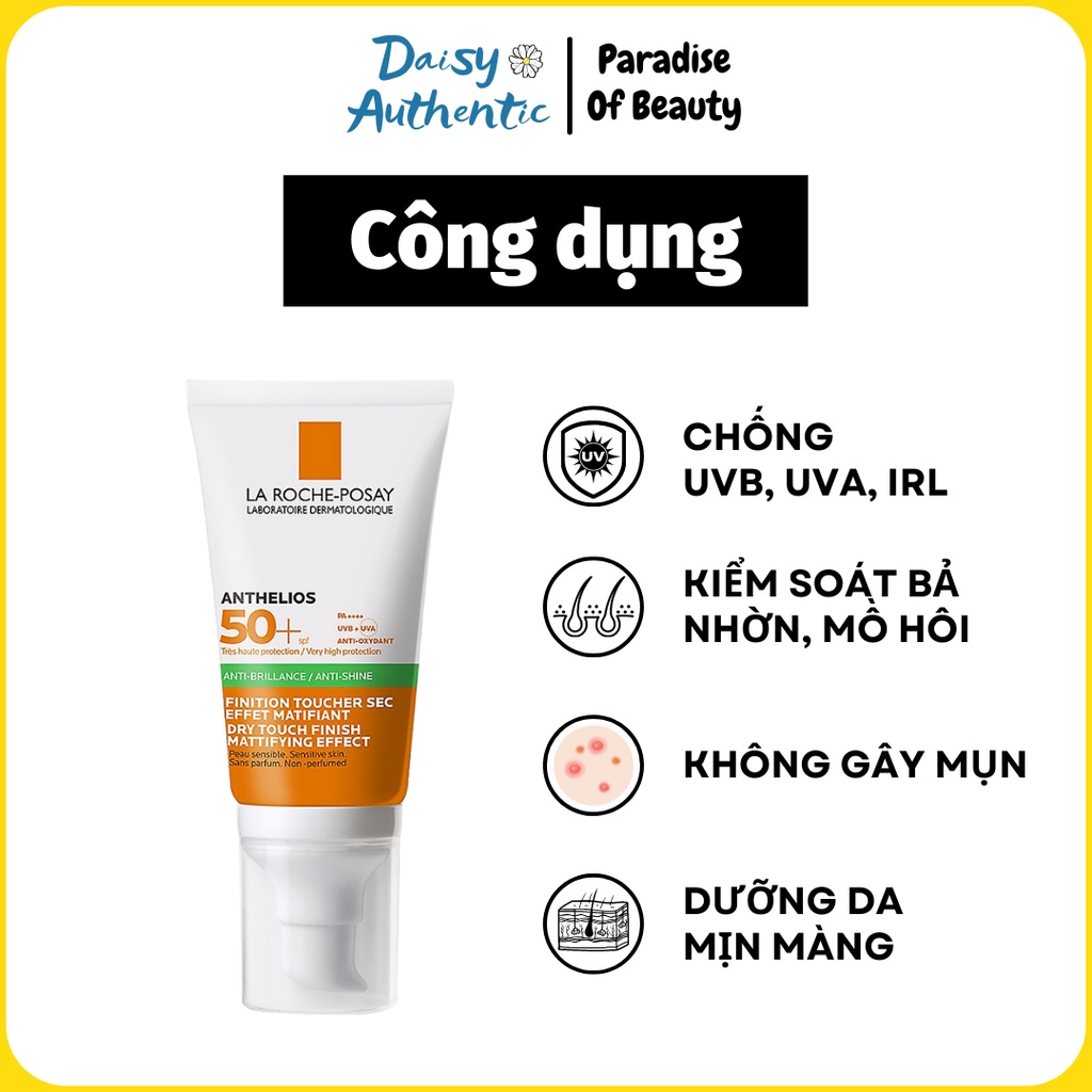 Kem Chống Nắng La Roche-Posay Anthelios Anti Shine SPF50+ 50ml - Kiềm Dầu