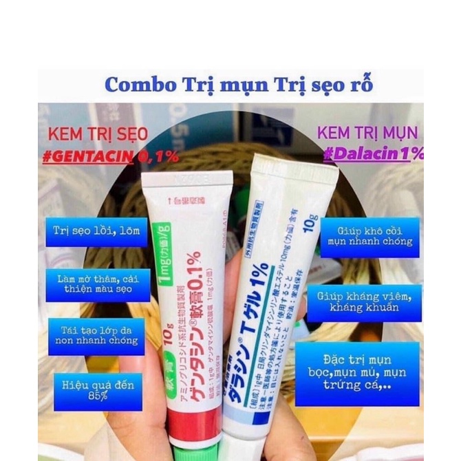 Combo Kem giảm mụn  - giảm sẹo thâm Nhật Bản tuýp 10g