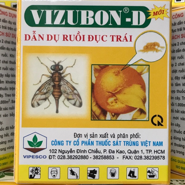 VIZUBON - D chế phẩm dẫn dụ và diệt ruồi vàng