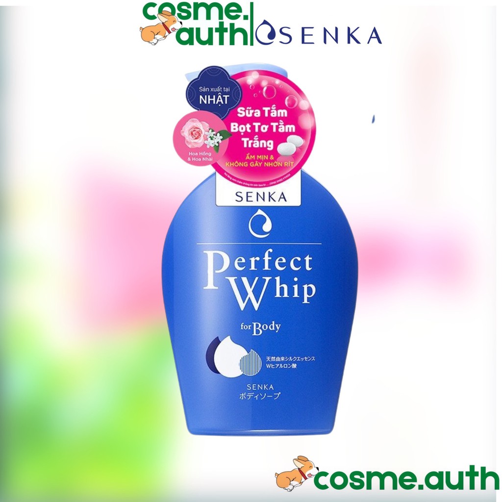 Sữa Tắm Dưỡng Ẩm Từ Tơ Tằm Trắng Senka Perfect Whip For Body 500ml