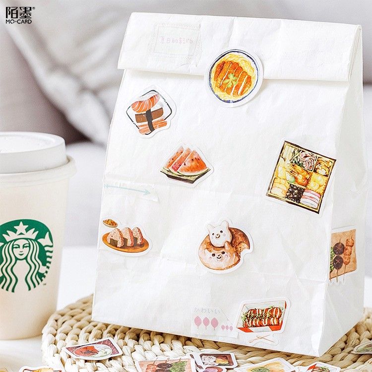 Bộ sticker/ Hình dán Món Ăn Nhật Bản (46 Hình)