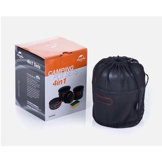 Bộ nồi du lịch 4 chiếc cao cấp chống gỉ NatureHike NH15T401-G