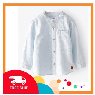 ÁO SƠ MI [FREE SHIP]  BÉ TRAI MÀU MÀU XANH, CỔ TRỤ  HÀNG VNXK, CHẤT CỰC ĐẸP, HÀNG XỊN XÒ SANG LẮM LUÔN
