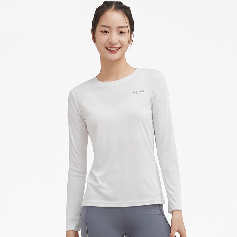 Áo thun CAMEL nhanh khô thoáng khí màu sắc đơn giản phong cách unisex thể thao
