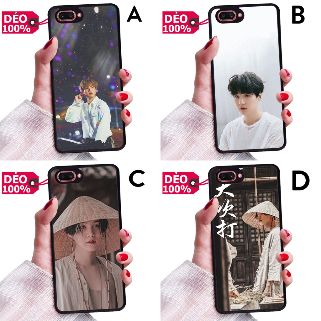 ỐP LƯNG OPPO A3S HÌNH NỀN SUGA NHÓM NHẠC BTS K-POP SIÊU CHẤT CHỐNG BẨN, TRẦY XƯỚC