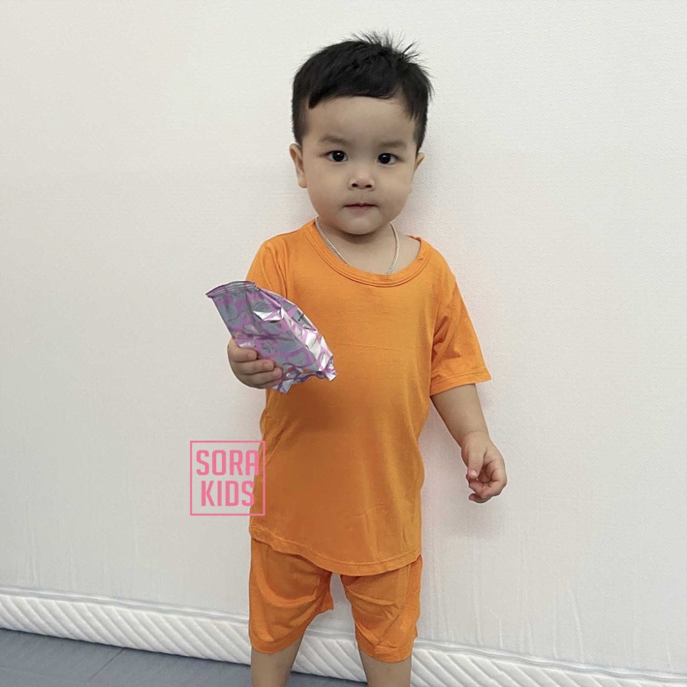 [DEAL SỐC] đồ bộ bé trai, bé gái Minky Mom vải thun lạnh, bộ cộc tay cho bé mặc nhà mùa hè từ 9kg-18kg