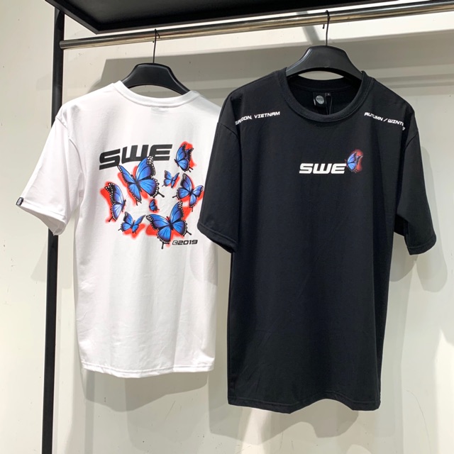 Áo thun unisex swe bướm butterfly tee nam nữ Full tag | BigBuy360 - bigbuy360.vn