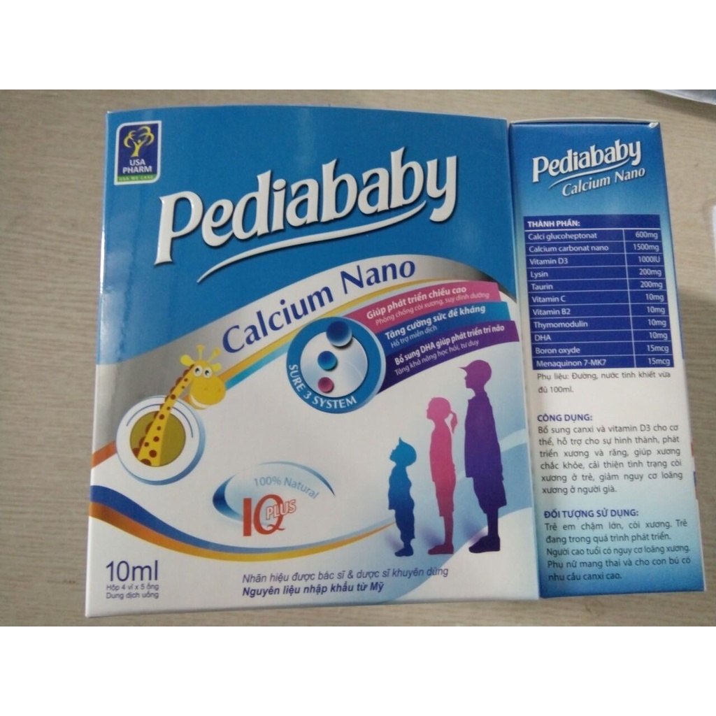 SIRO BỔ SUNG CANXI NANO - PEDIABABY CALCIUM NANO