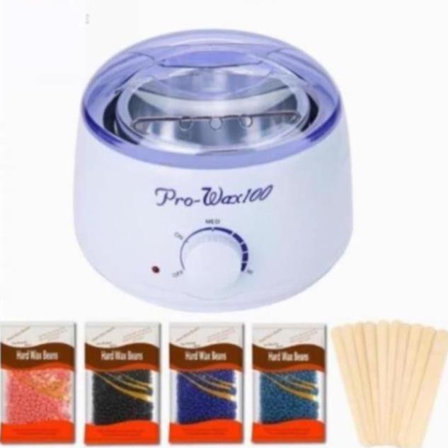  ComBo Nồi Nấu Sáp Wax Lông Và 100gr Sáp Hard Wax Beans + 10 que | BigBuy360 - bigbuy360.vn