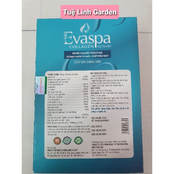 [HOT] Viên Uống Trắng Da Evaspa Collagen Cá Tuyết Giúp Da Sáng Mịn, Hỗ Trợ Tăng Tín Đàn Hồi Cho Da Chai 30Viên