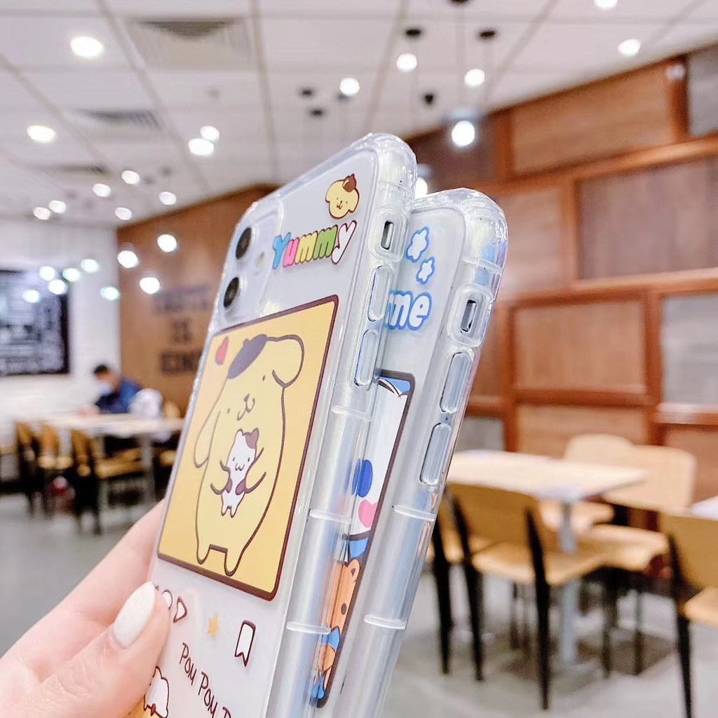 Ốp điện thoại mềm trong suốt họa tiết hoạt hình cún tai lớn 3D cho iPhone 11 11 Pro 11 Pro Max X XS XR XS Max 7 8 Plus | BigBuy360 - bigbuy360.vn