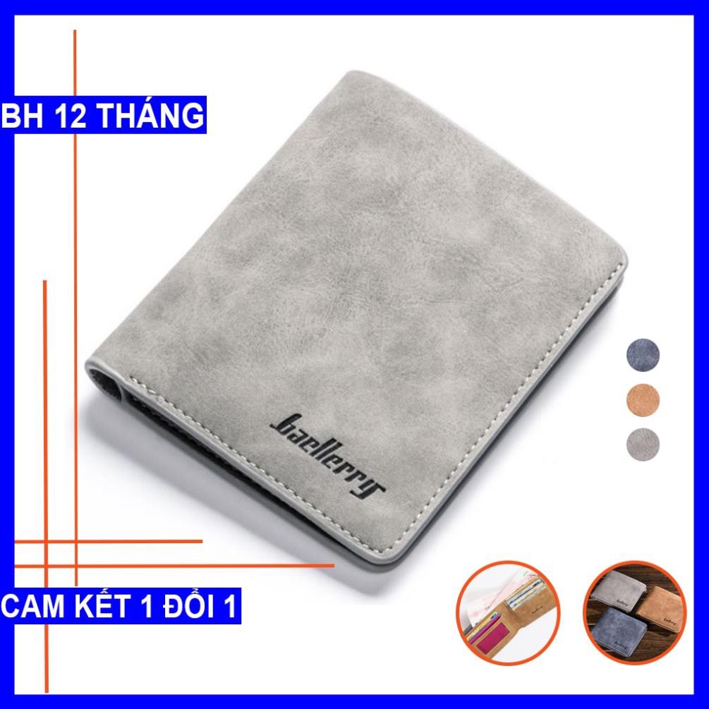 12.12 Ví nam Baellerry da cao cấp, bóp da nam thời trang đựng tiền và thẻ da xịn nhỏ gọn mini - VN03