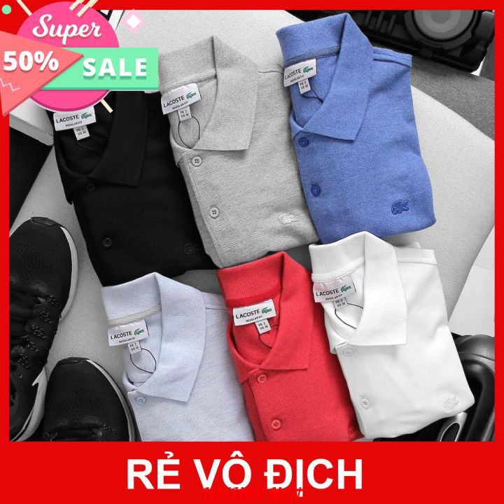 Áo Polo nam vải Cotton cá sấu cao cấp xuất xịn dệt bo dày dặn chuẩn form áo thun cổ bẻ tay ngắn - Luxury Men