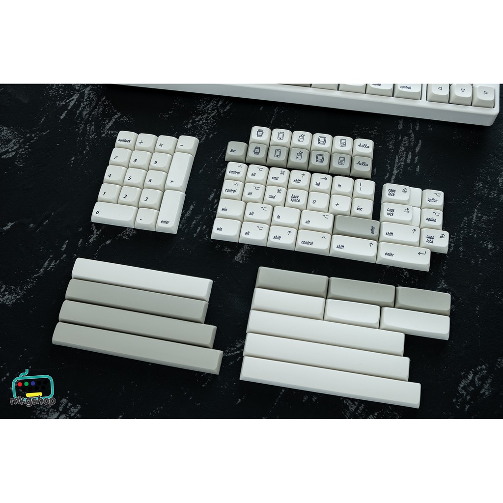 Keycap macos nhựa PBT in nhiệt, XDA profile, 166 nút bàn phím cơ