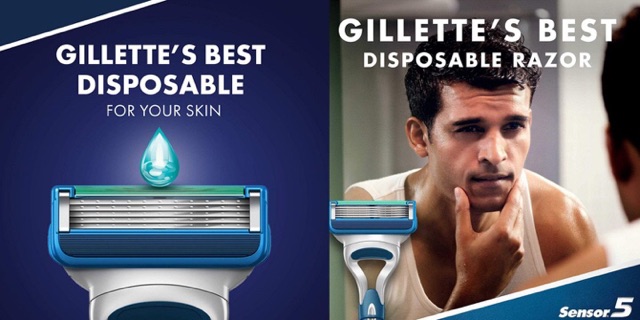 Bộ 2 Dao cạo Gillette Sensor 5 Lưỡi Hàng Của Mỹ