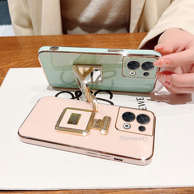 Ốp Điện Thoại Siêu Mỏng Có Giá Đỡ Bảo Vệ Ống Kính Cho Oppo Reno8 Pro 5G Reno7 Z 7 Pro Oppo A77 A57 4G 5G 2022