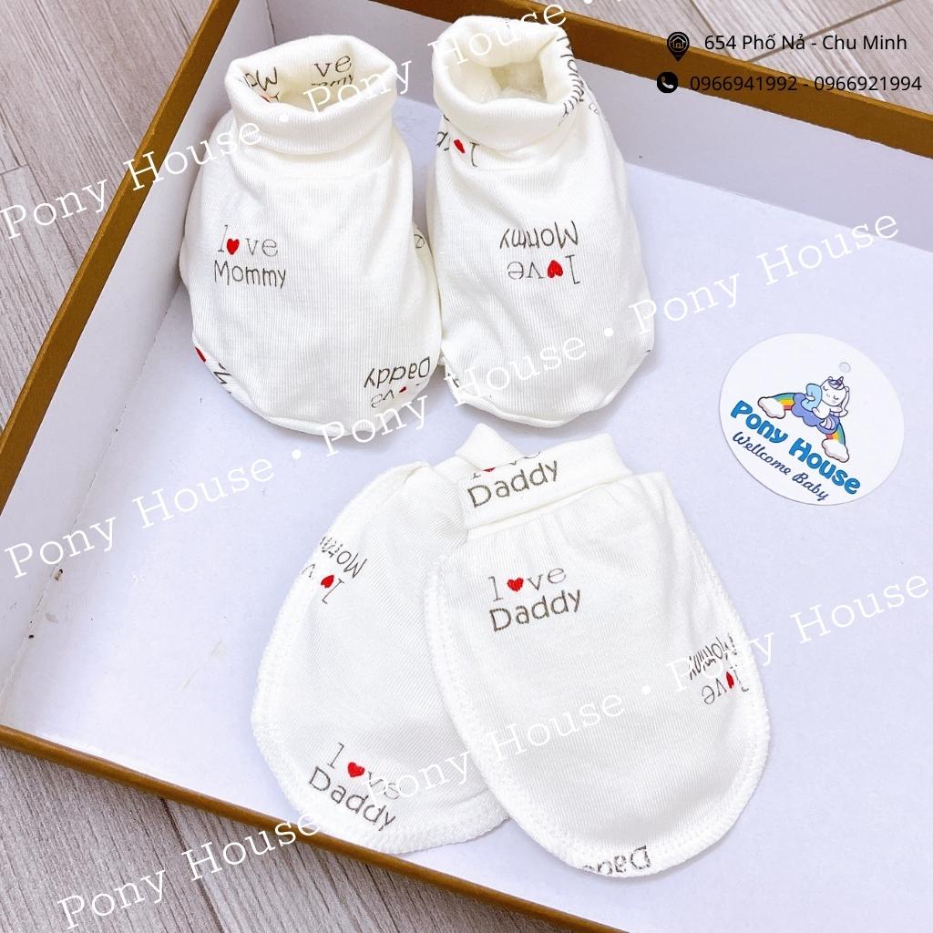 Set Bao Tay, Bao Chân Moon Petit Siêu Mềm, Mịn Cho Bé Trai, Bé Gái Sơ Sinh